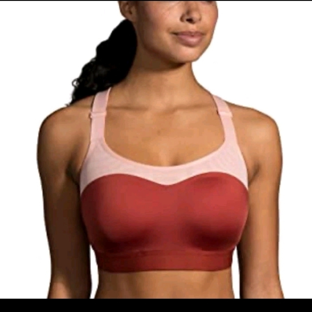 Brooks Women's Dare Racerback Bra Rosewood/Flamingo 36DD